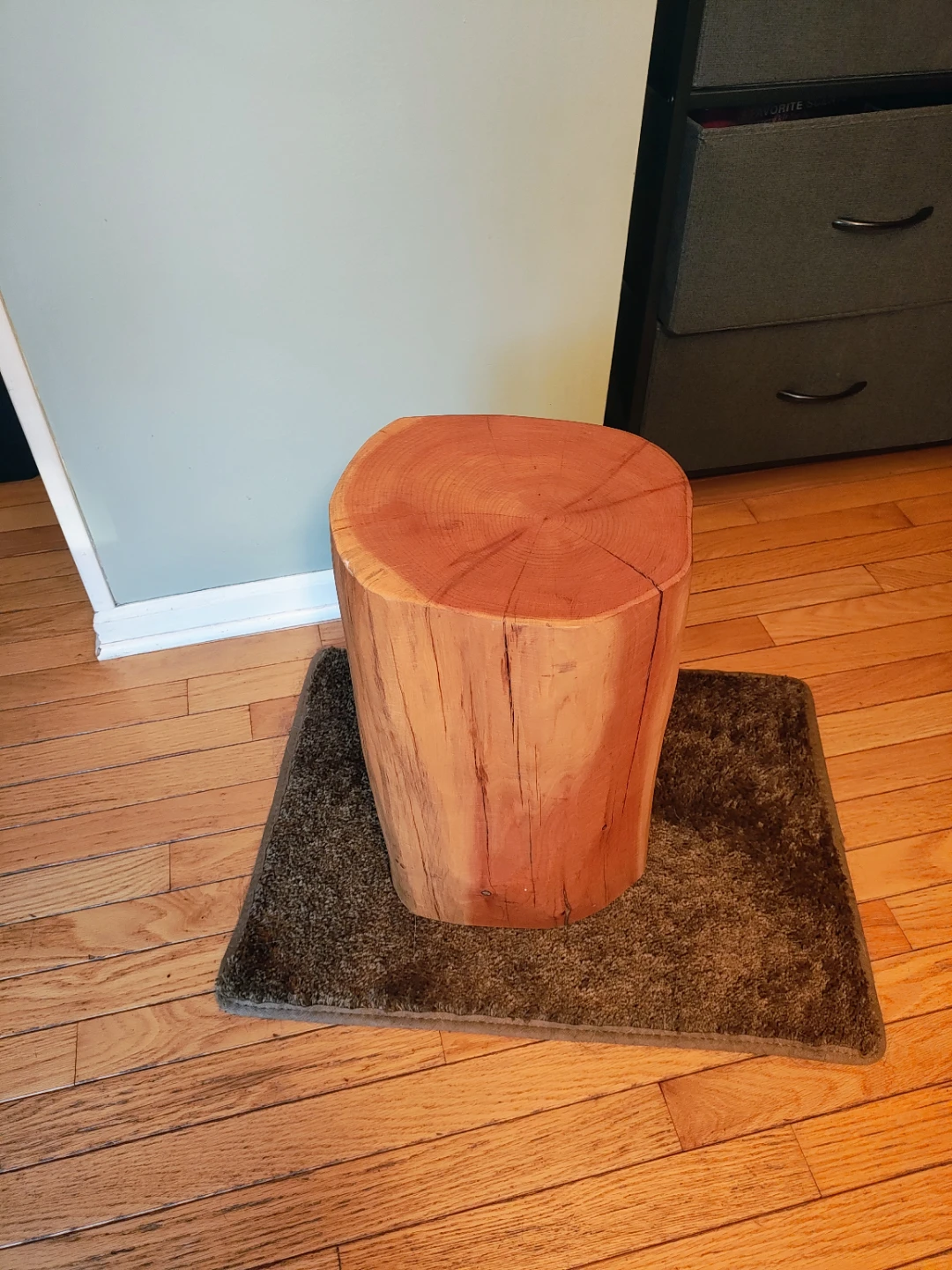 Natural Wood Log Side Table / Stool – Rustic Decor - photo 2
