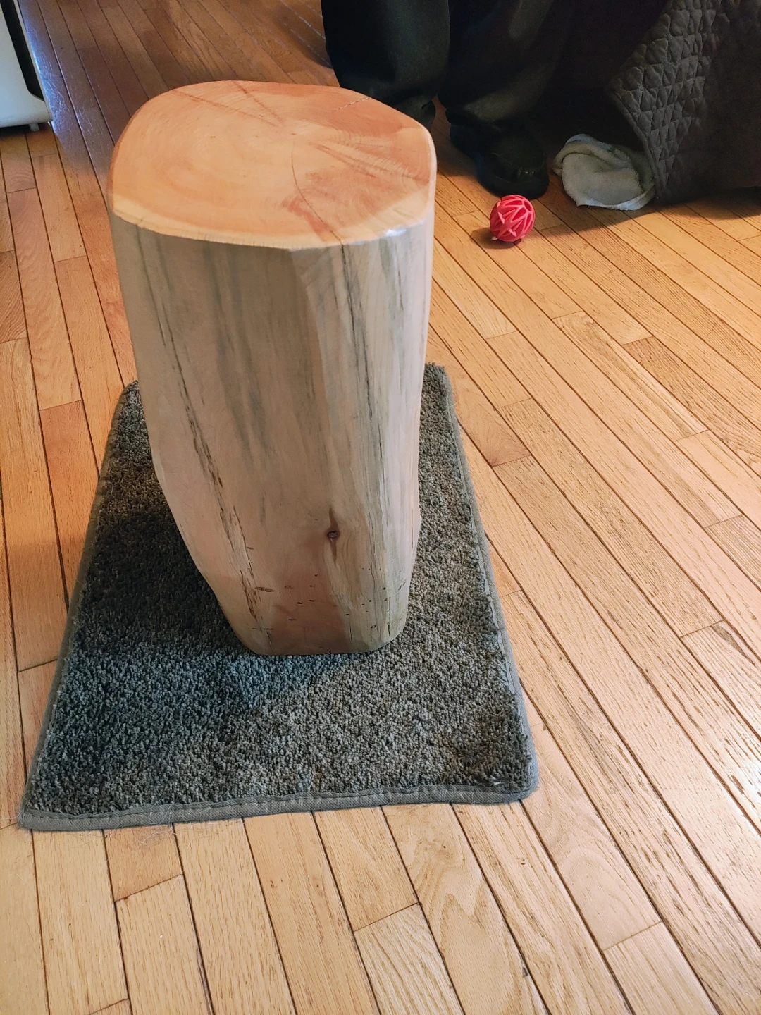 Natural Wood Log Side Table / Stool – Rustic Decor - photo 3