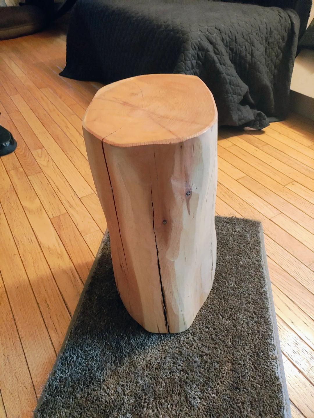 Natural Wood Log Side Table / Stool – Rustic Decor - photo 5