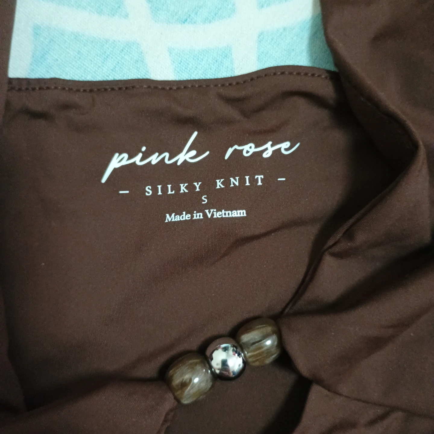 Pink Rose Silky Knit Tank Top Coffee Bean S - photo 4