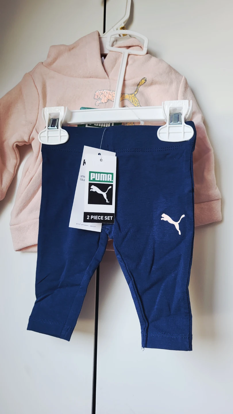 Puma Baby Girls 2 Piece Set Hoodie & Leggings - 0-3M - photo 4