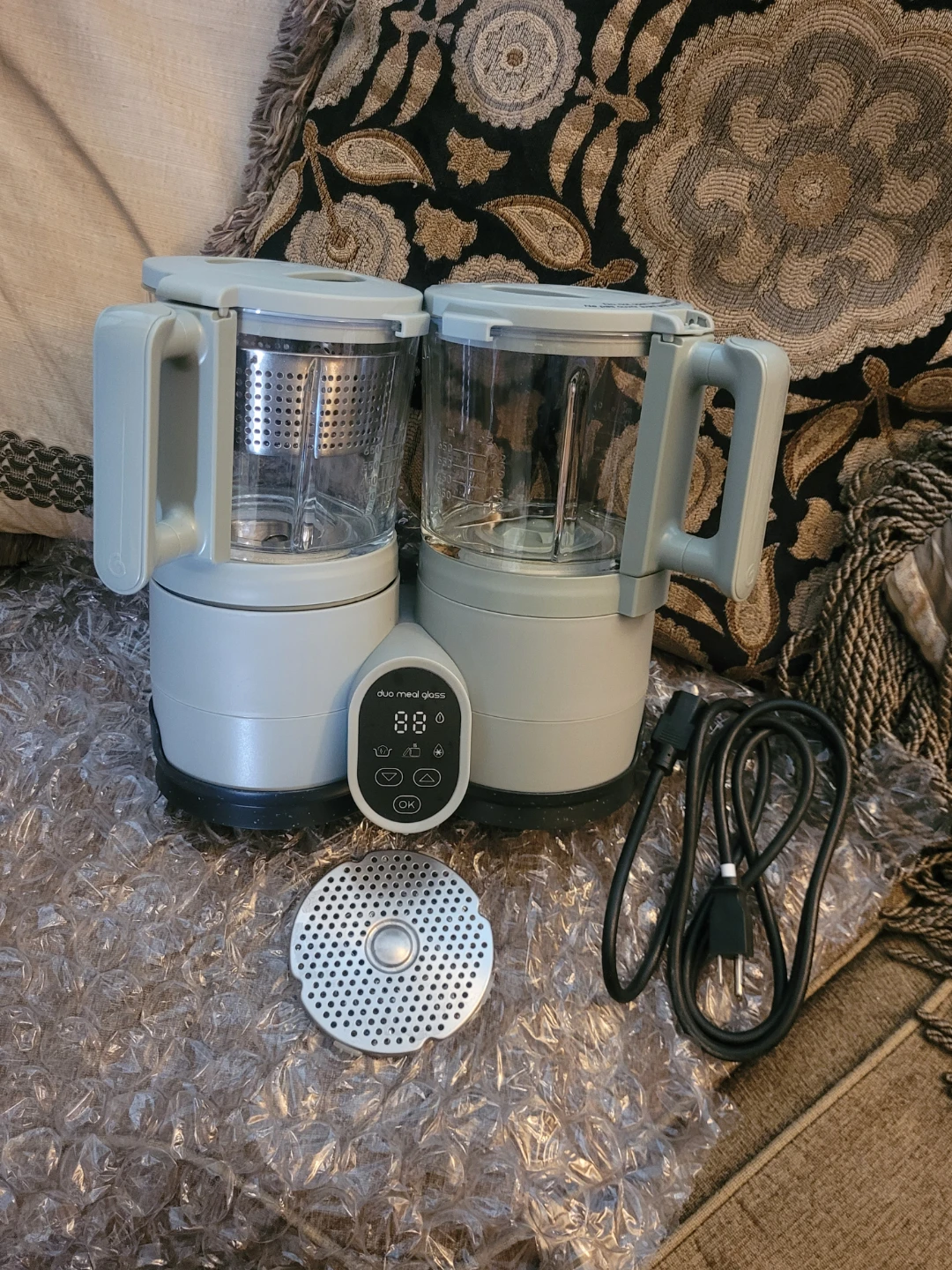 BABYMOOV Duo Meal Glass Baby Food Maker Steamer Blender - photo 3