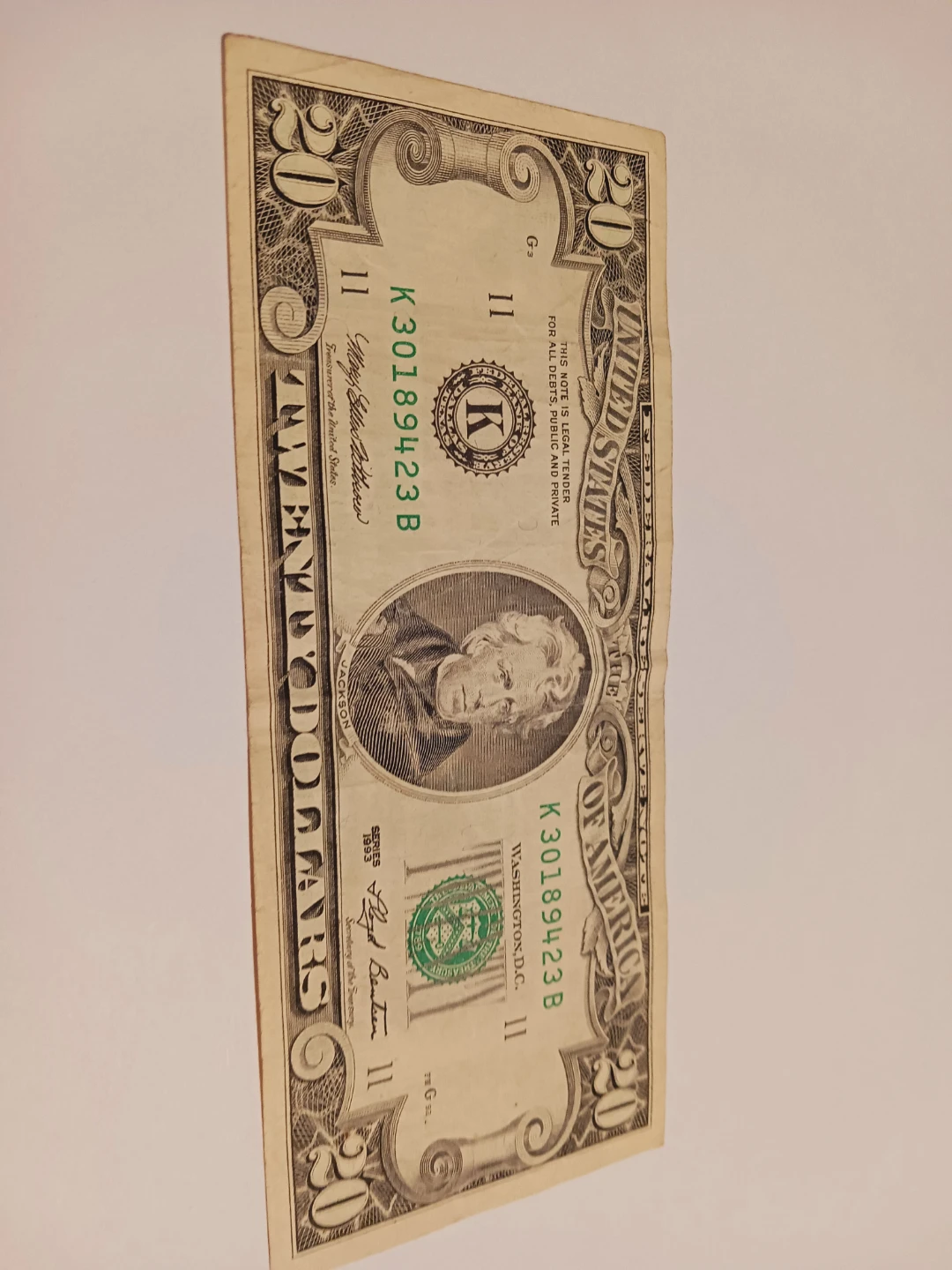 1993. $20 Bill - United States of America - photo 2