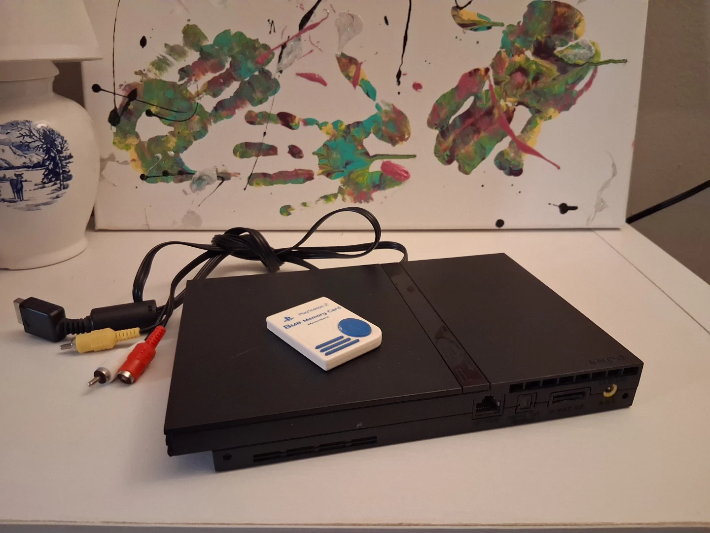 PlayStation 2 Console with Memory Card and Cables - photo 3