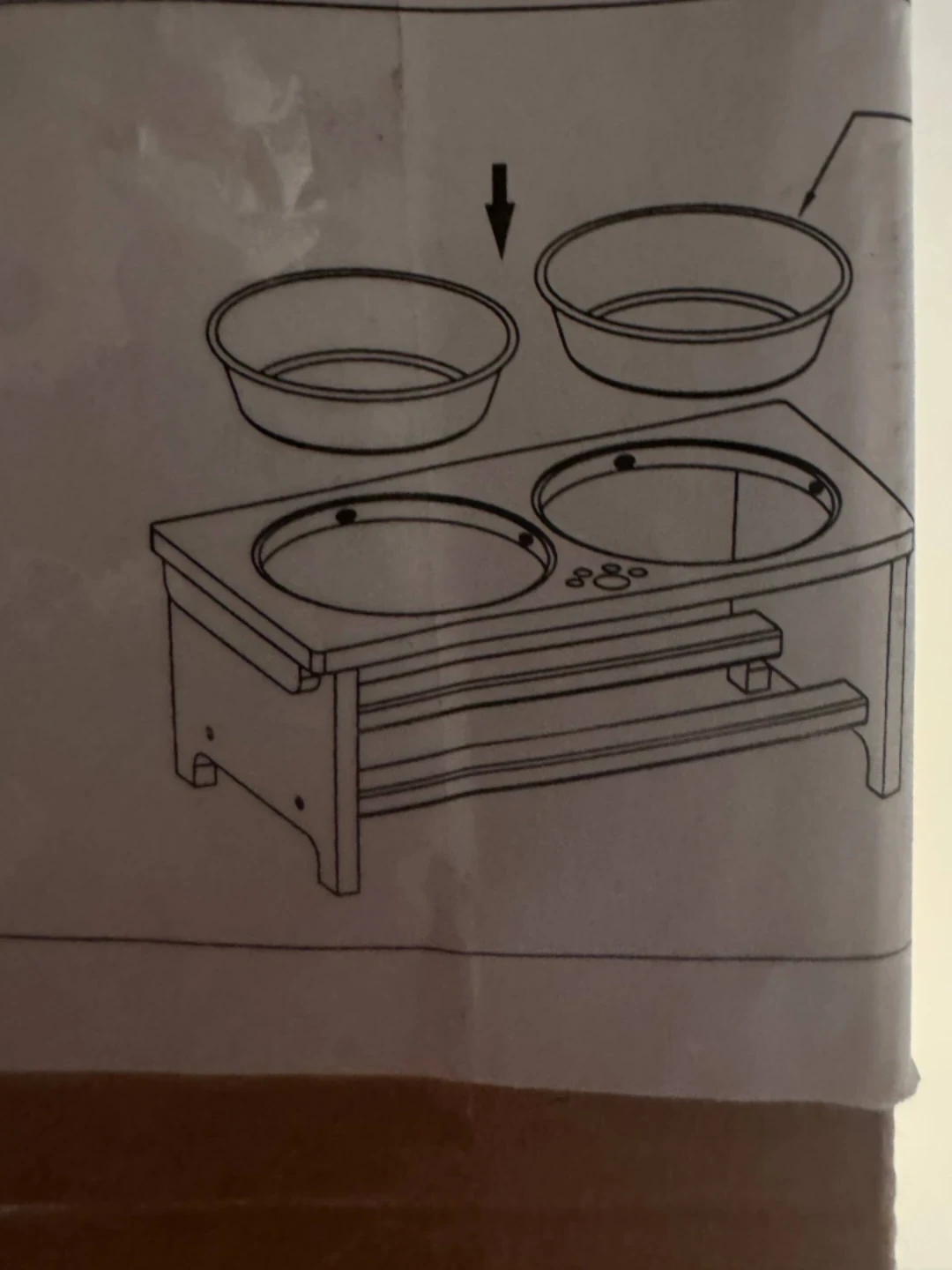 Double Pet Feeder Bowl Stand New