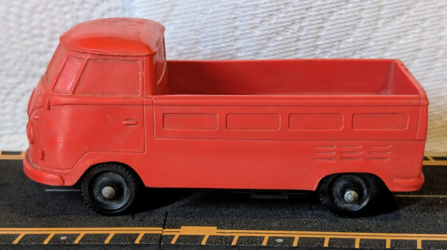 Vintage Red Tomte-Laerdal Volkswagen Pickup Truck Toy - photo 2