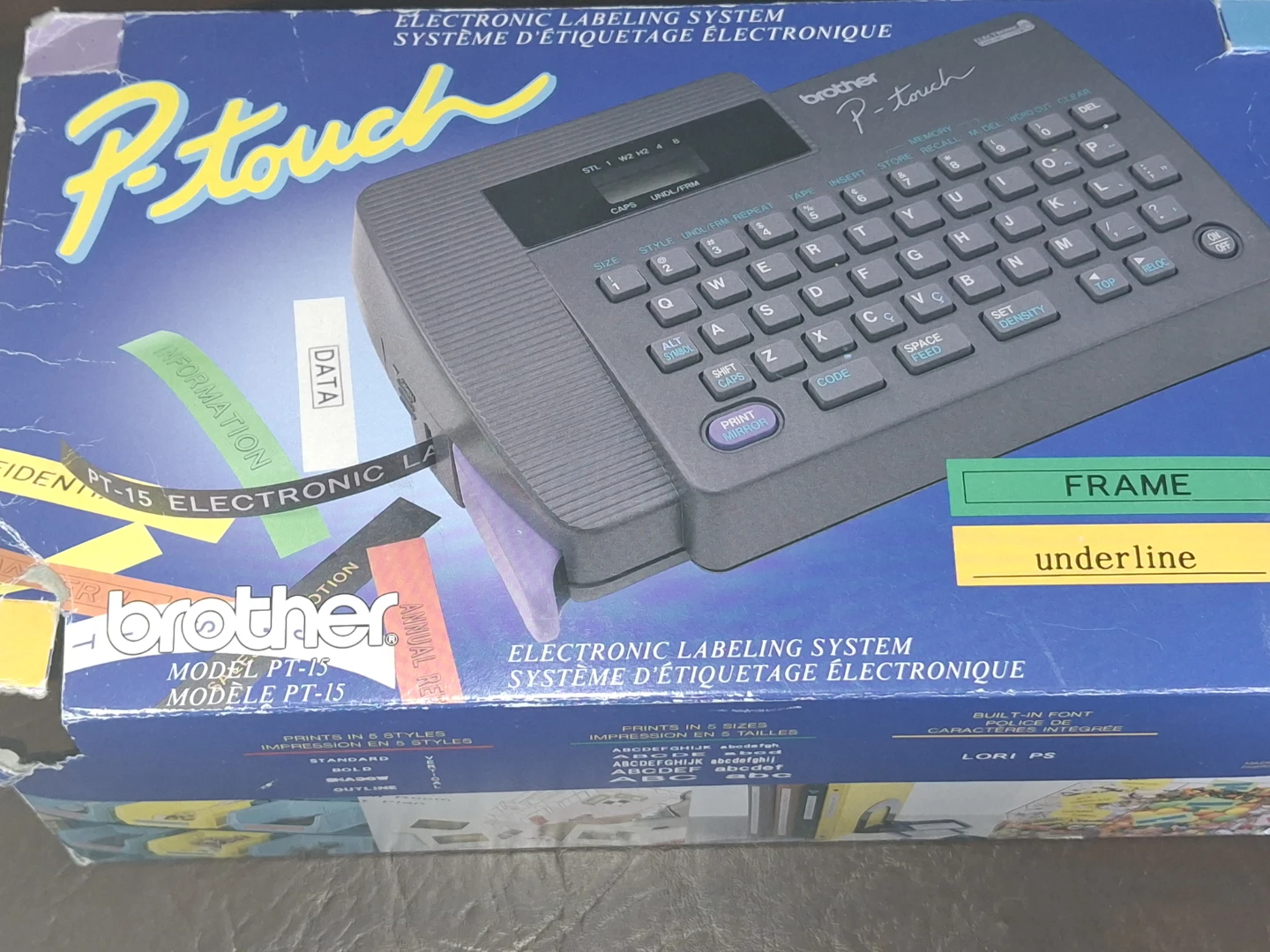 Brother P-Touch PT-15 Electronic Labeling System - photo 2