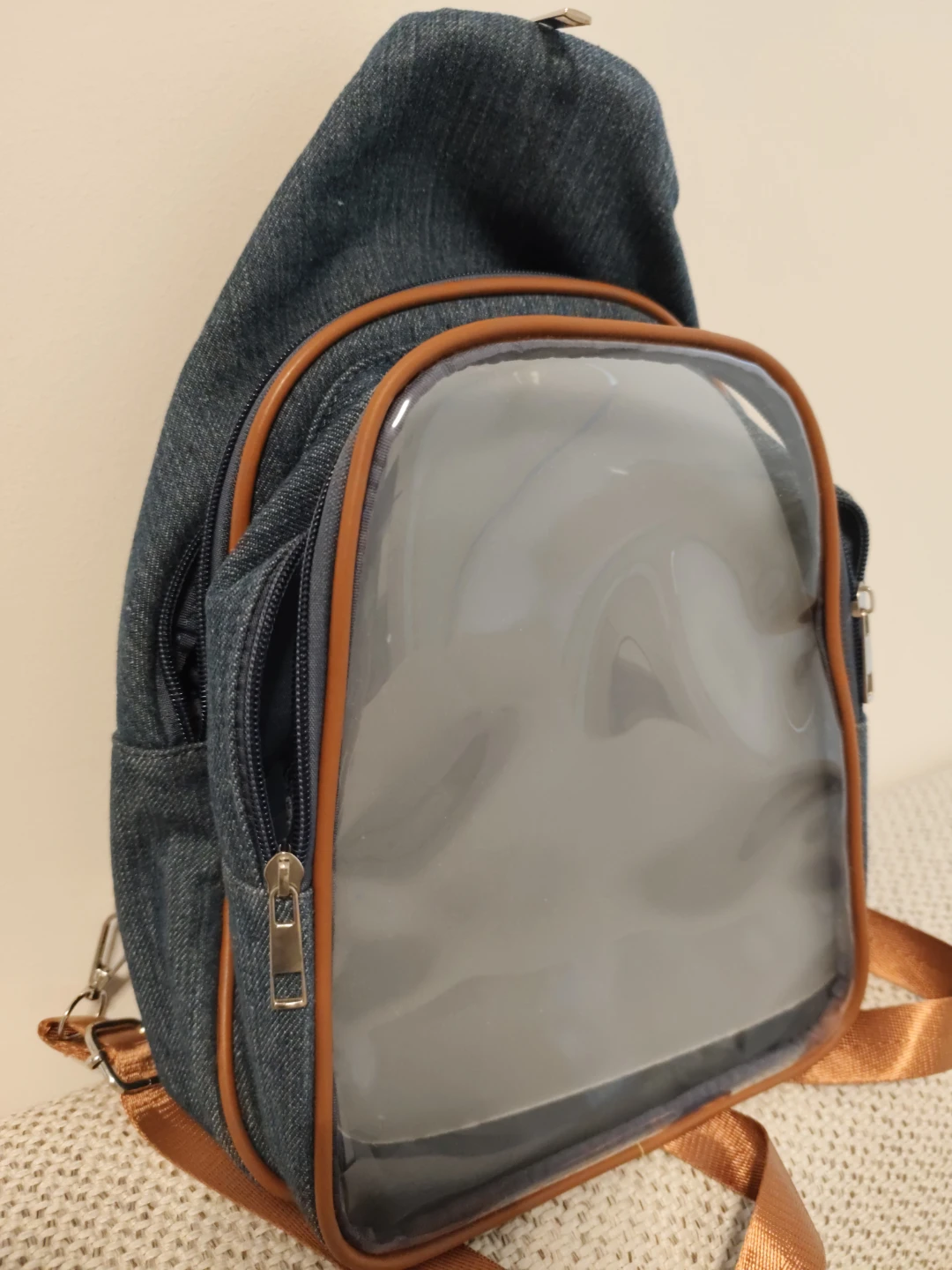 Denim Ita Bag Backpack/Crossbody Bag - Adjustable Strap - photo 2