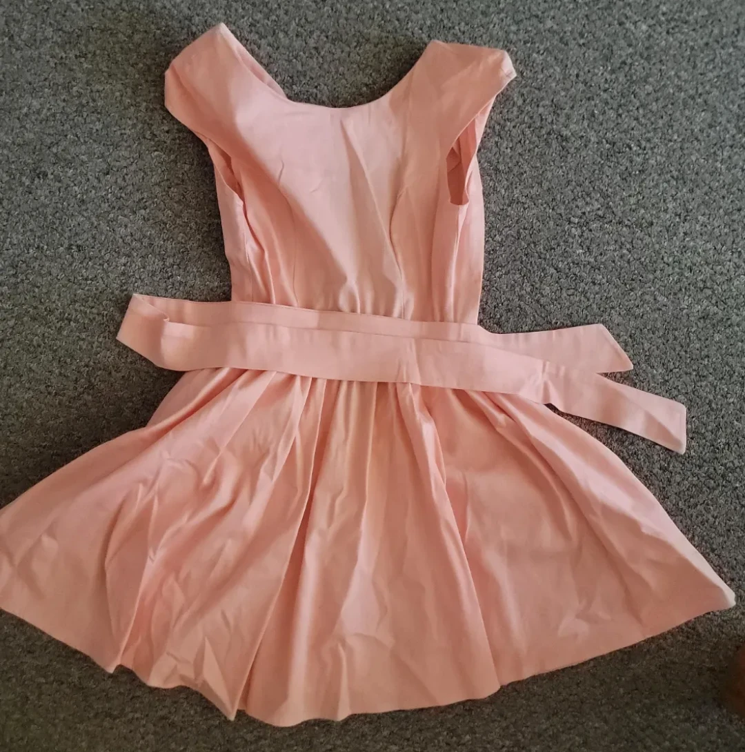 Pink Belted Dress