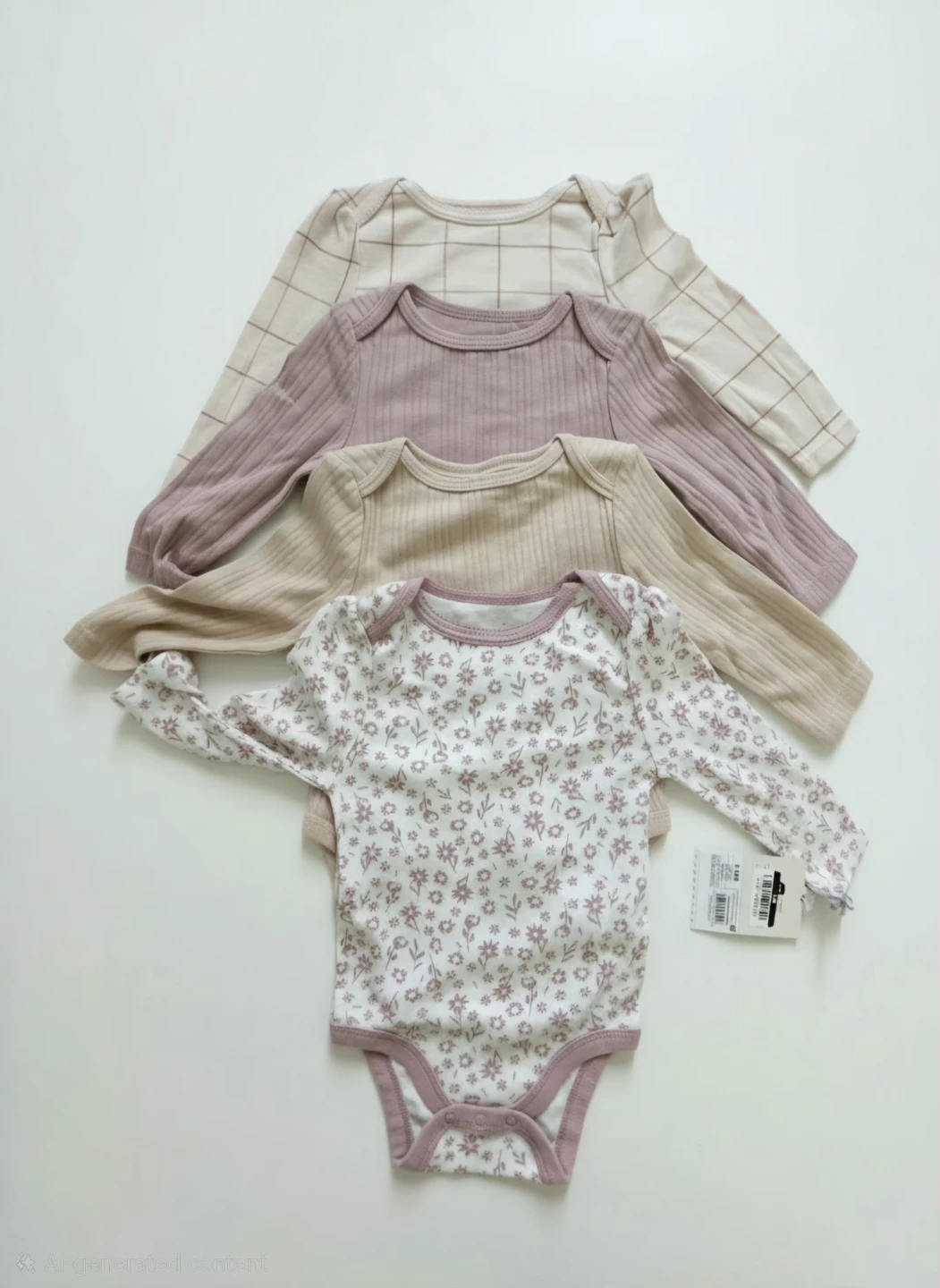 Set of 4 baby bodysuits