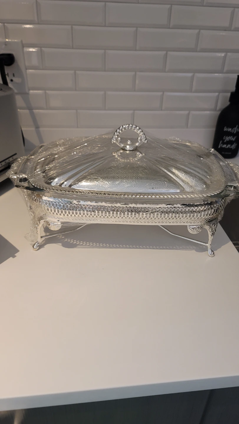 Silver Plated Chafing Dish with Lid - photo 2