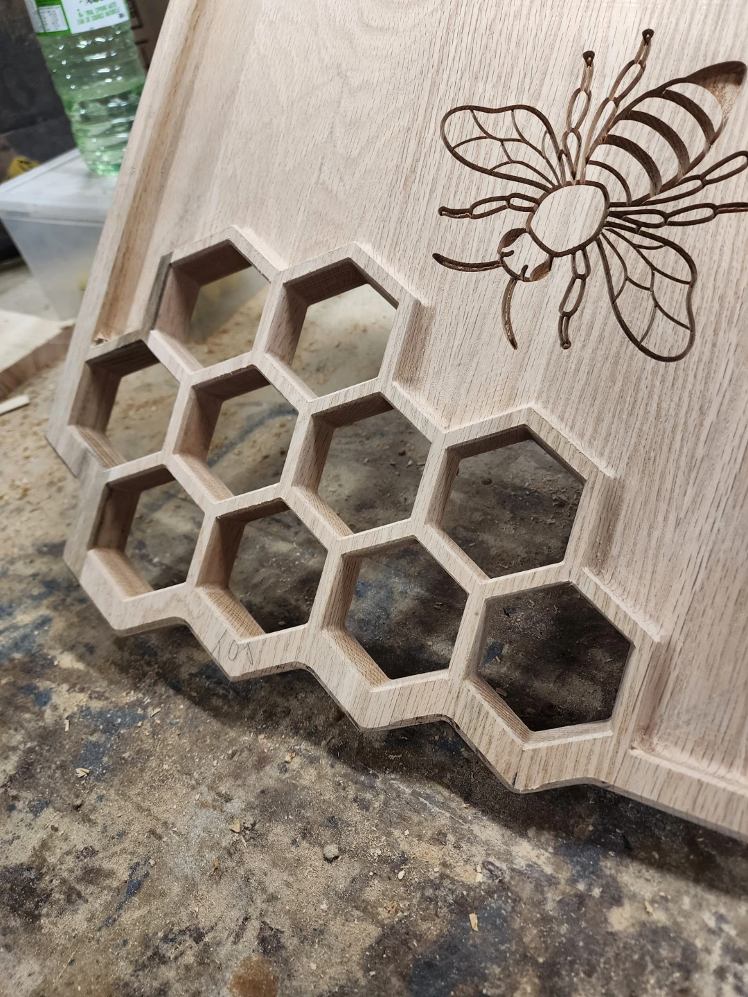 Charcuterie Serving Tray with Bee and Honeycomb Design - photo 2