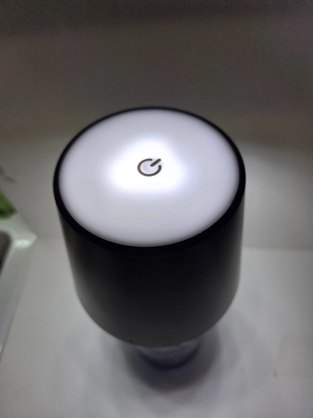 Blue Bottle Table Lamp with Black Shade - photo 2