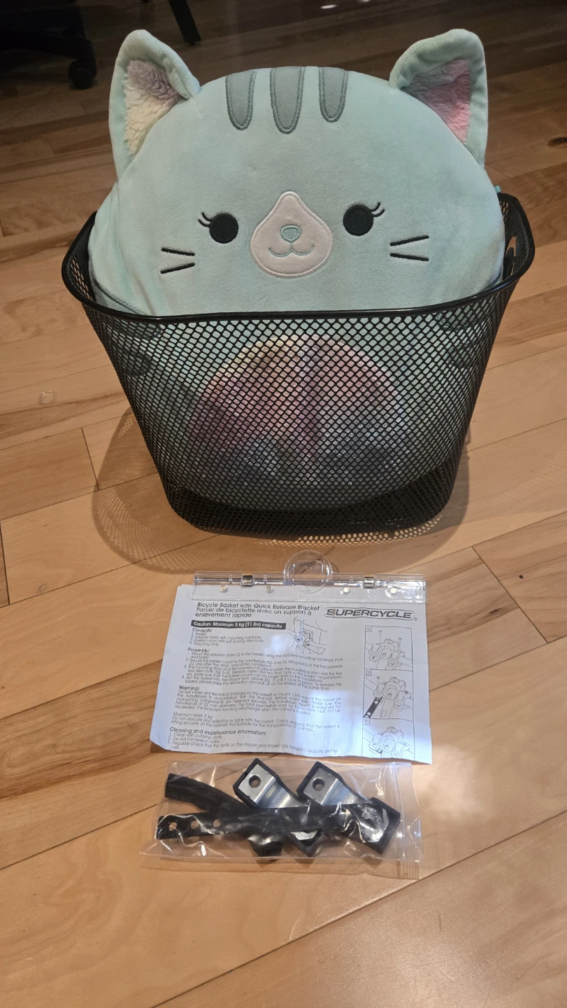 Supercycle Bicycle Basket with Quick Release Bracket