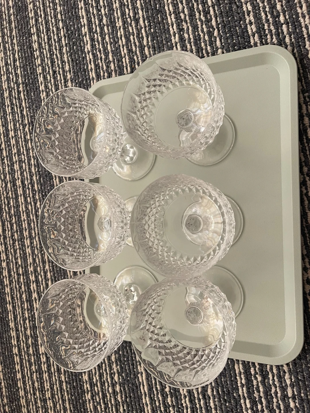 Set of 6 Clear Coupe Glasses - photo 2