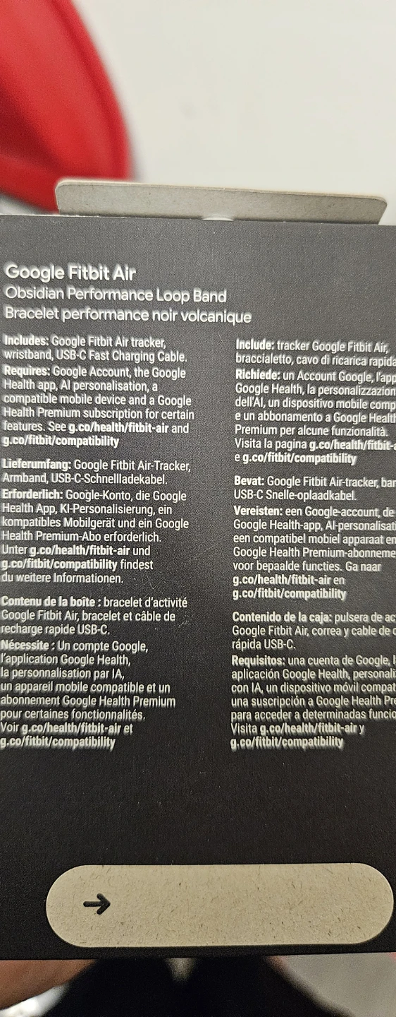 Google Fitbit Air Obsidian Performance Loop Band - photo 2
