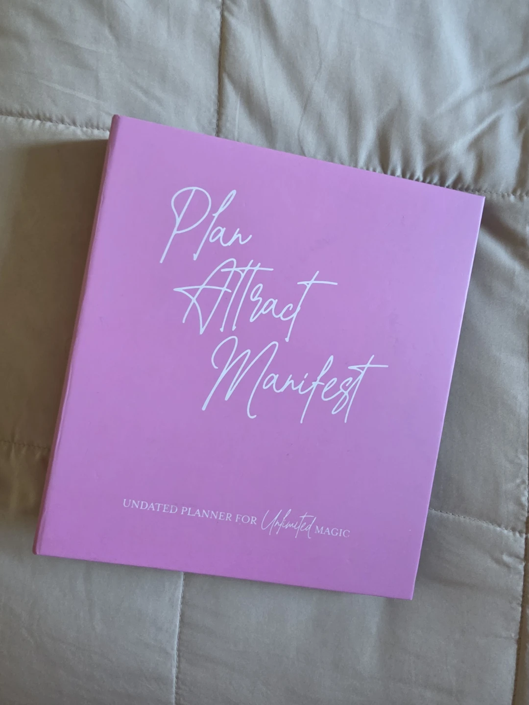 Plan Attract Manifest Undated Planner