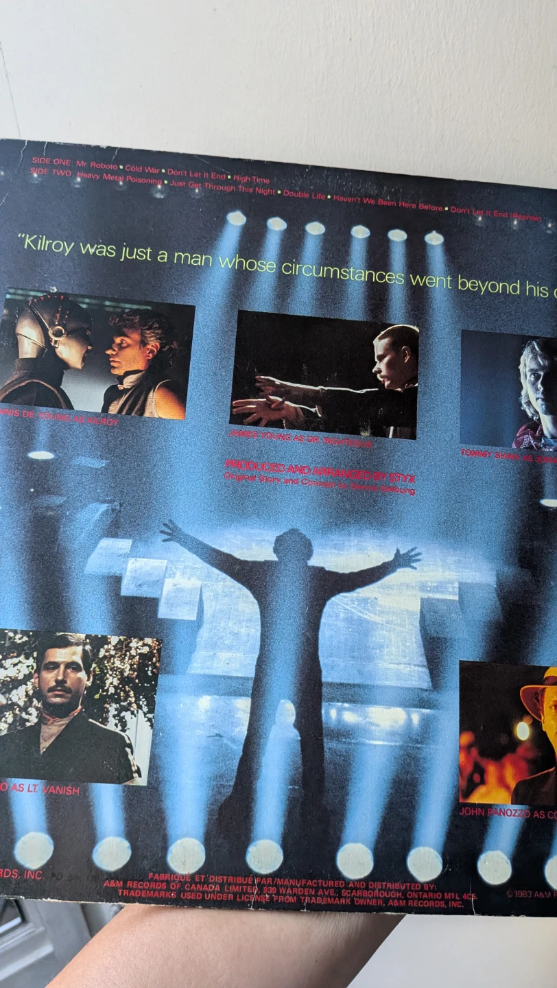Original Styx Kilroy Was Here Vinyl Record - photo 5