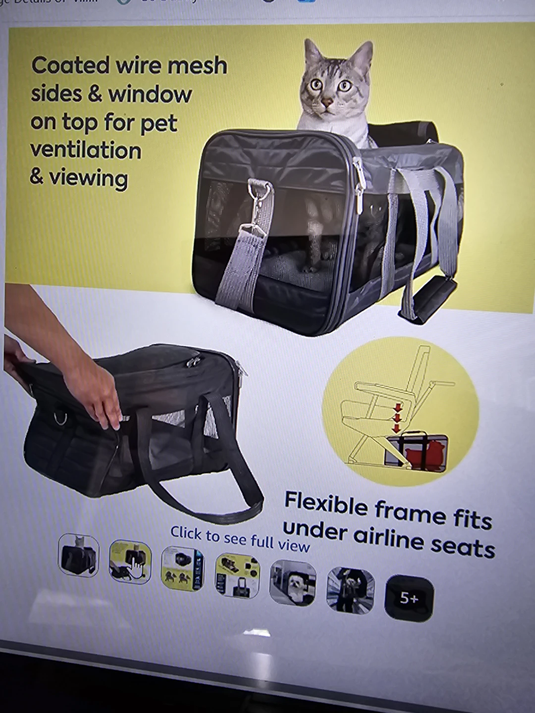 Sherpa Original Delux Travel Pet Carrier