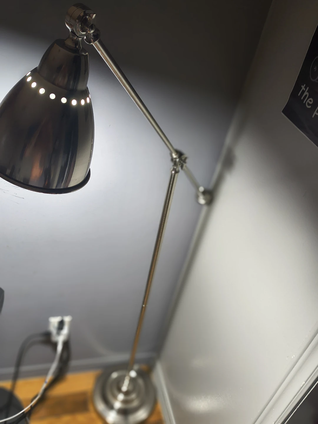 Adjustable Floor Lamp - Silver