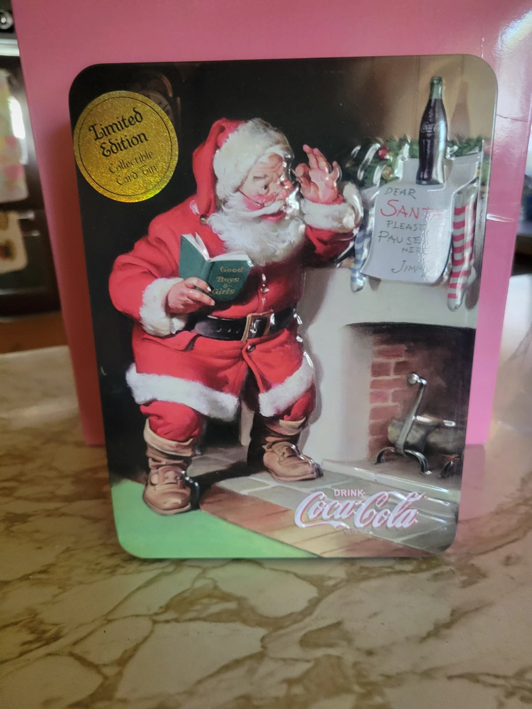 Coca-Cola Limited Edition Santa Claus Collectible Card Tin