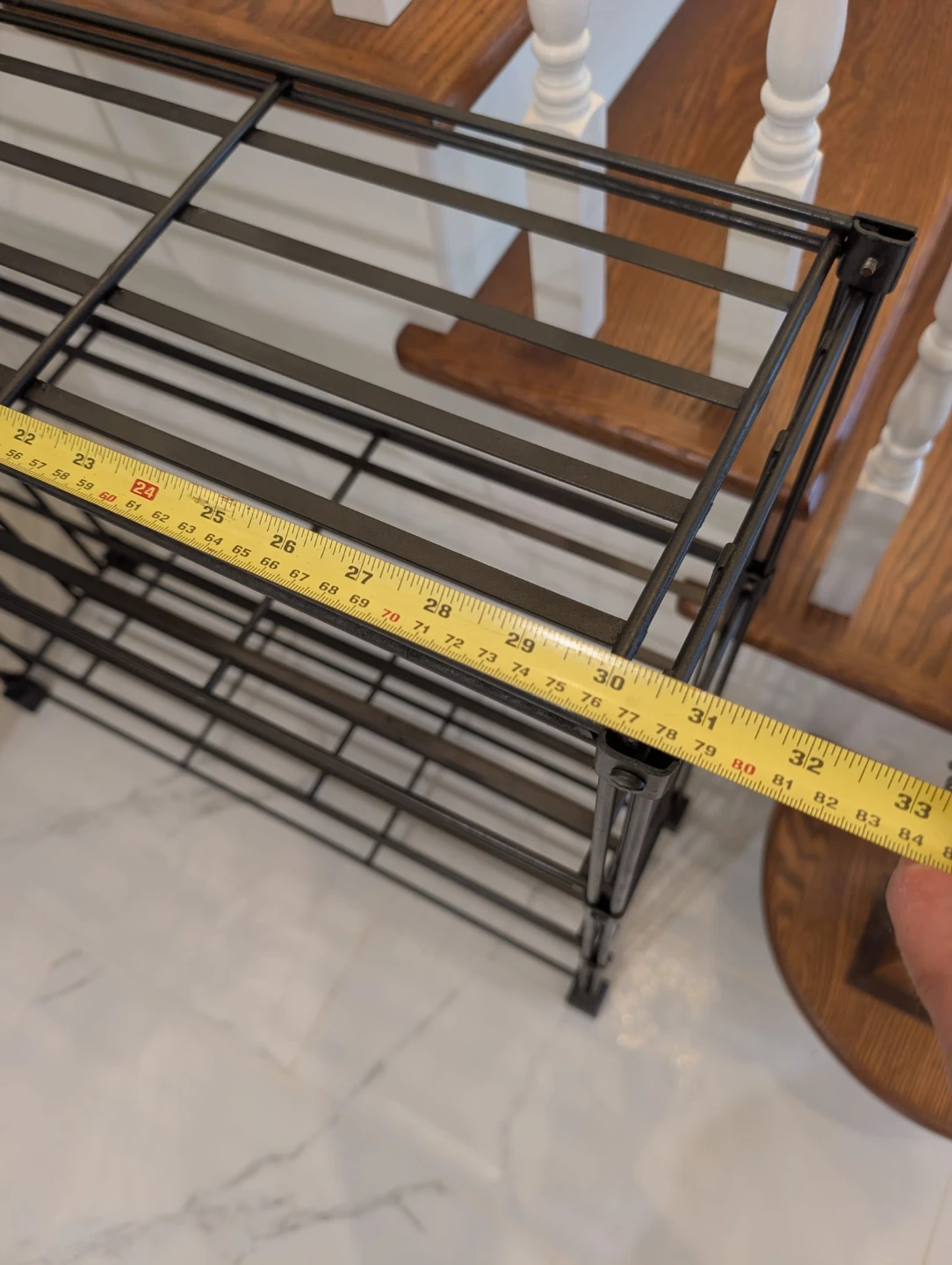 Mid Century Black 4-Tier Iron Art Rack Bookshelf - photo 5