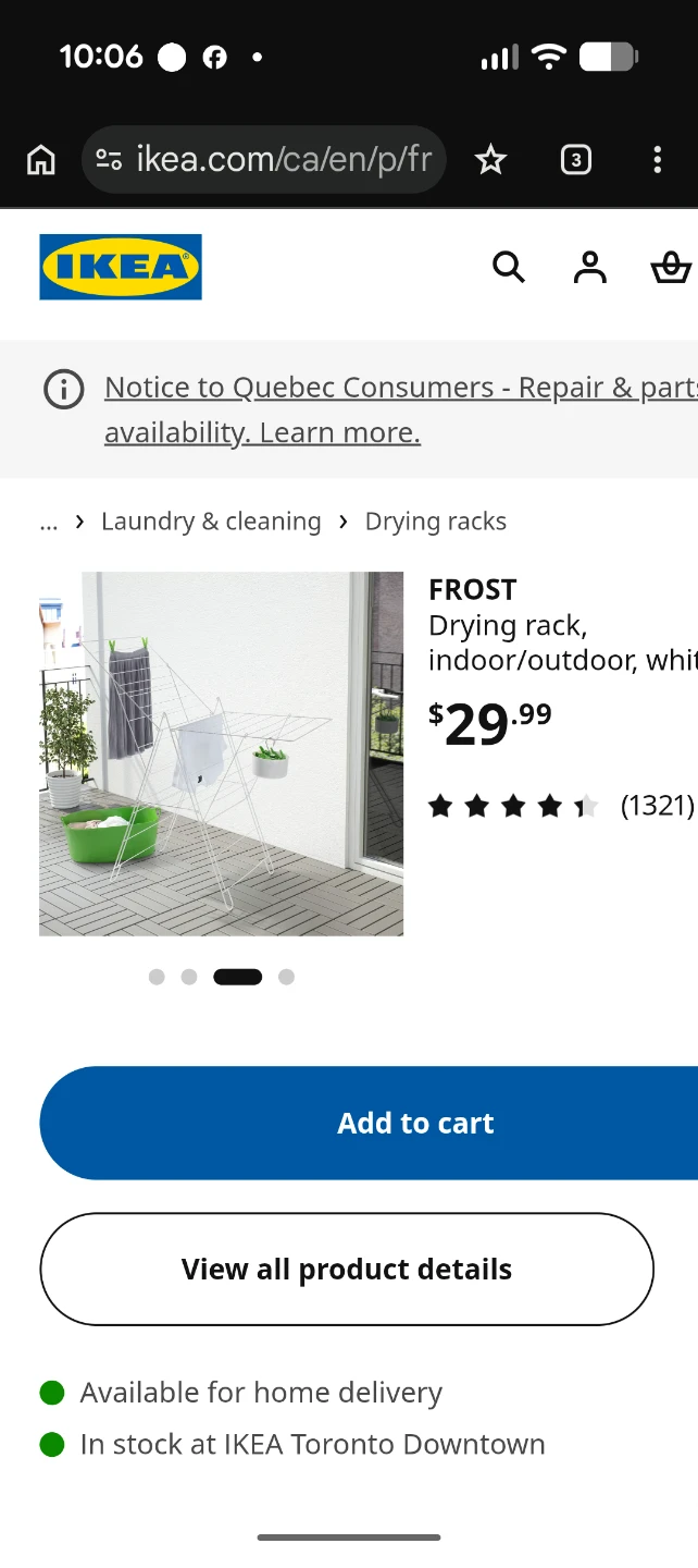 White Metal Drying Rack - photo 3