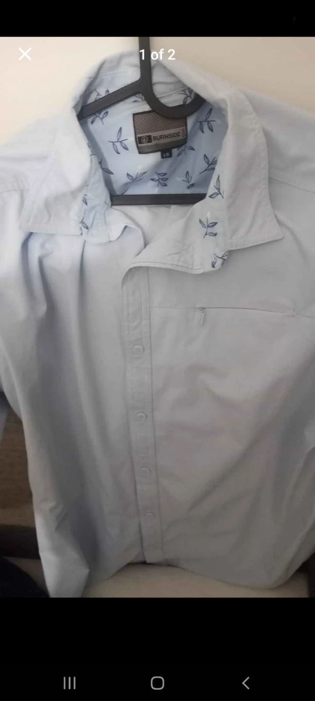Burnside Short Sleeve Shirt - Light Blue
