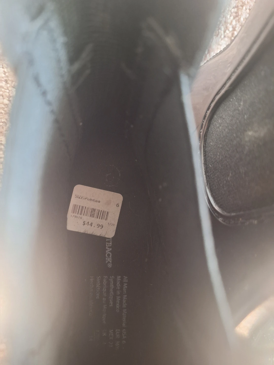 Black Short Rain Boots - Size 6 - photo 4
