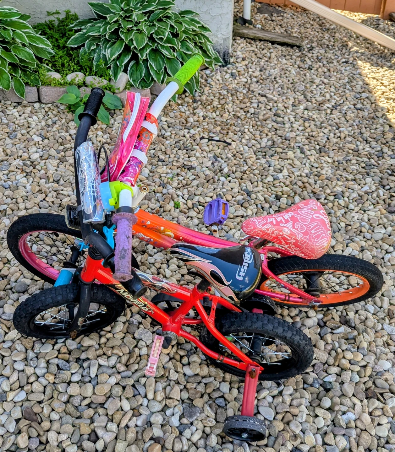 Kids' Bikes - Pink and Red