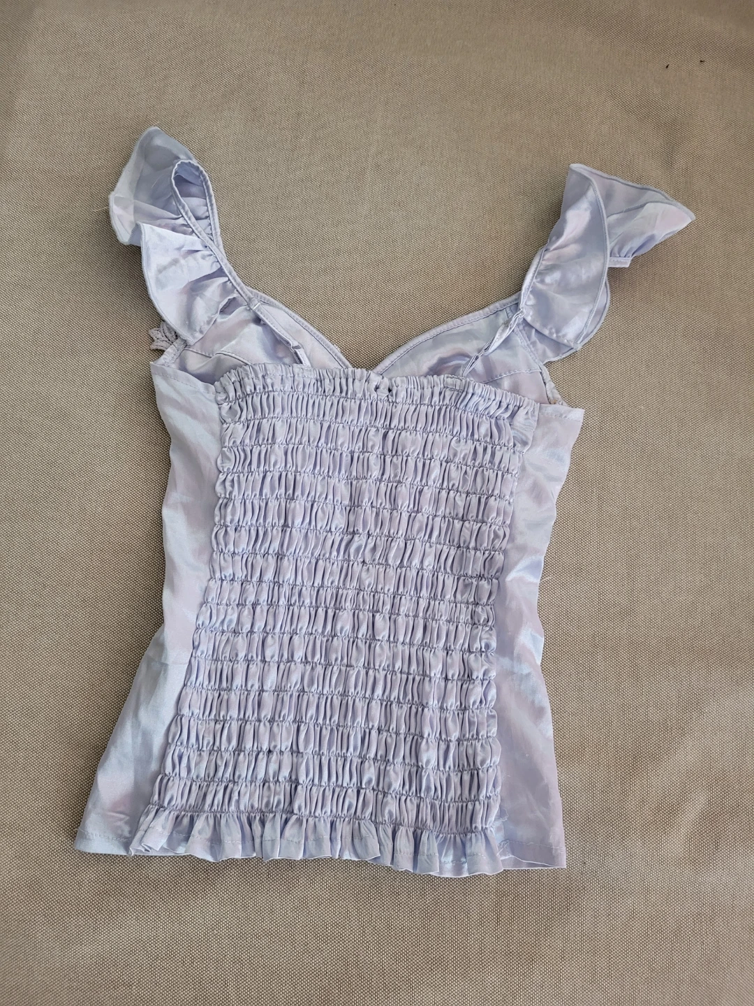Lavender Ruffled Corset Top - photo 2