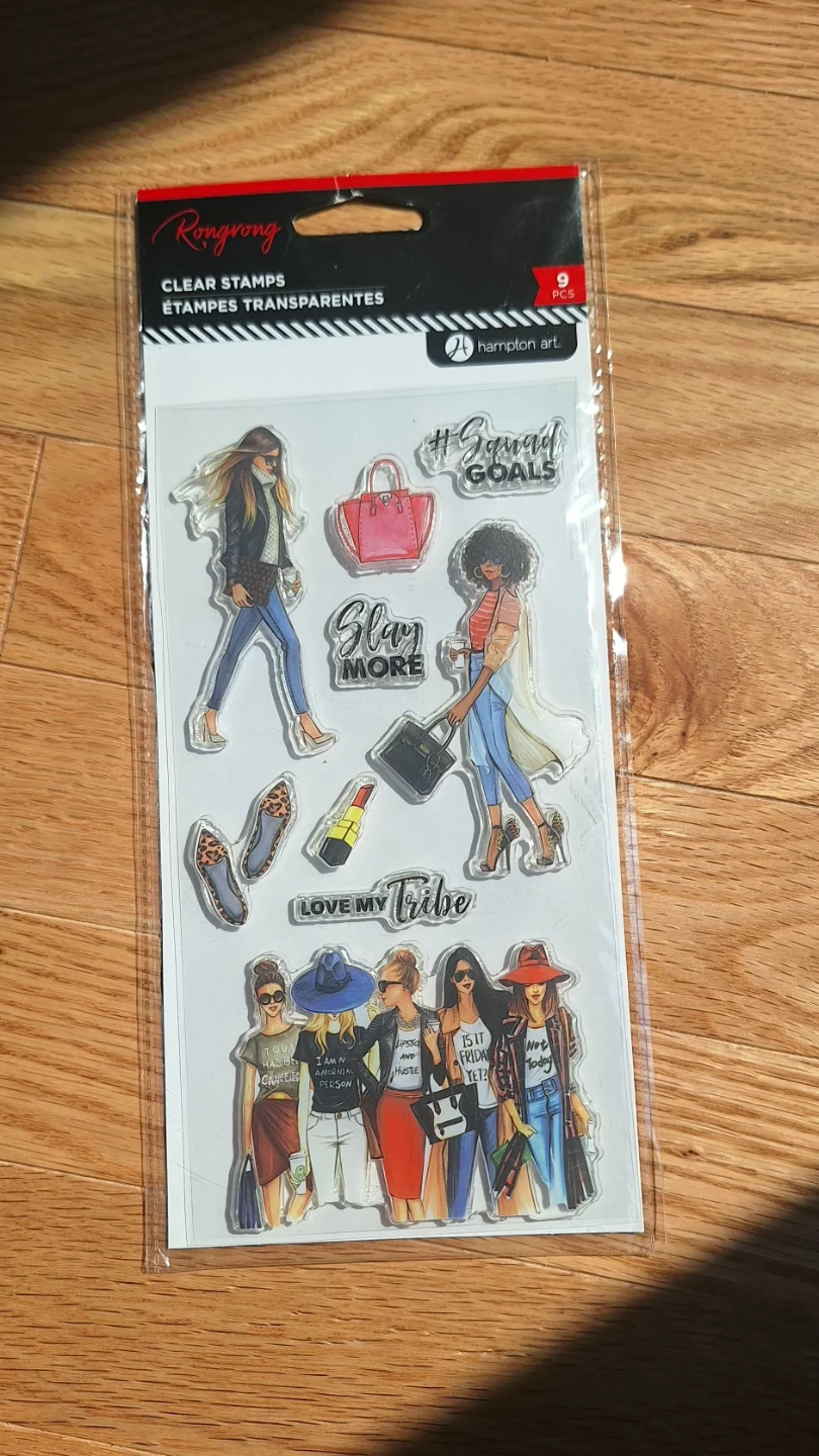 Hampton Art Rongrong Clear Stamps - Squad Goals