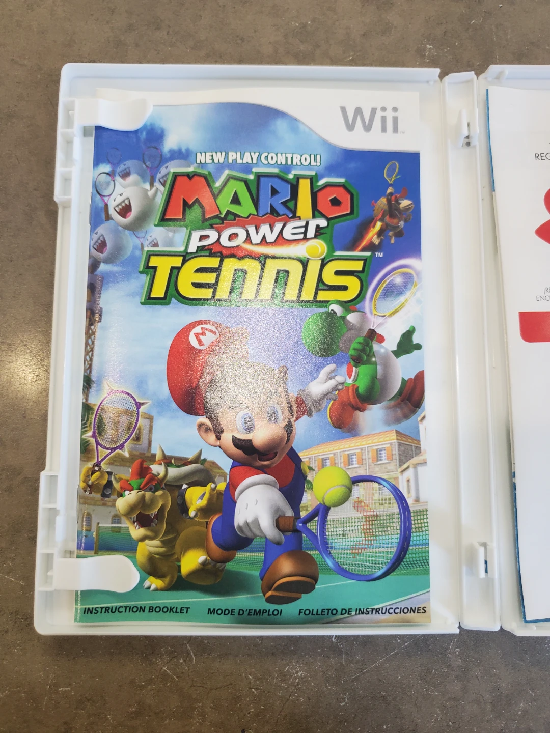 Nintendo Wii Mario Power Tennis Video Game - photo 5