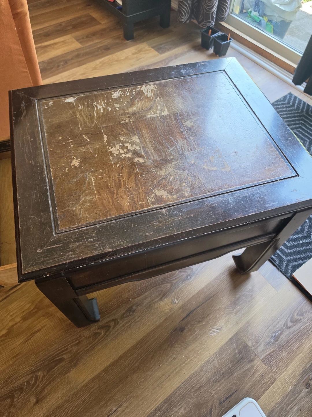 Wooden  Table with Drawer - photo 2