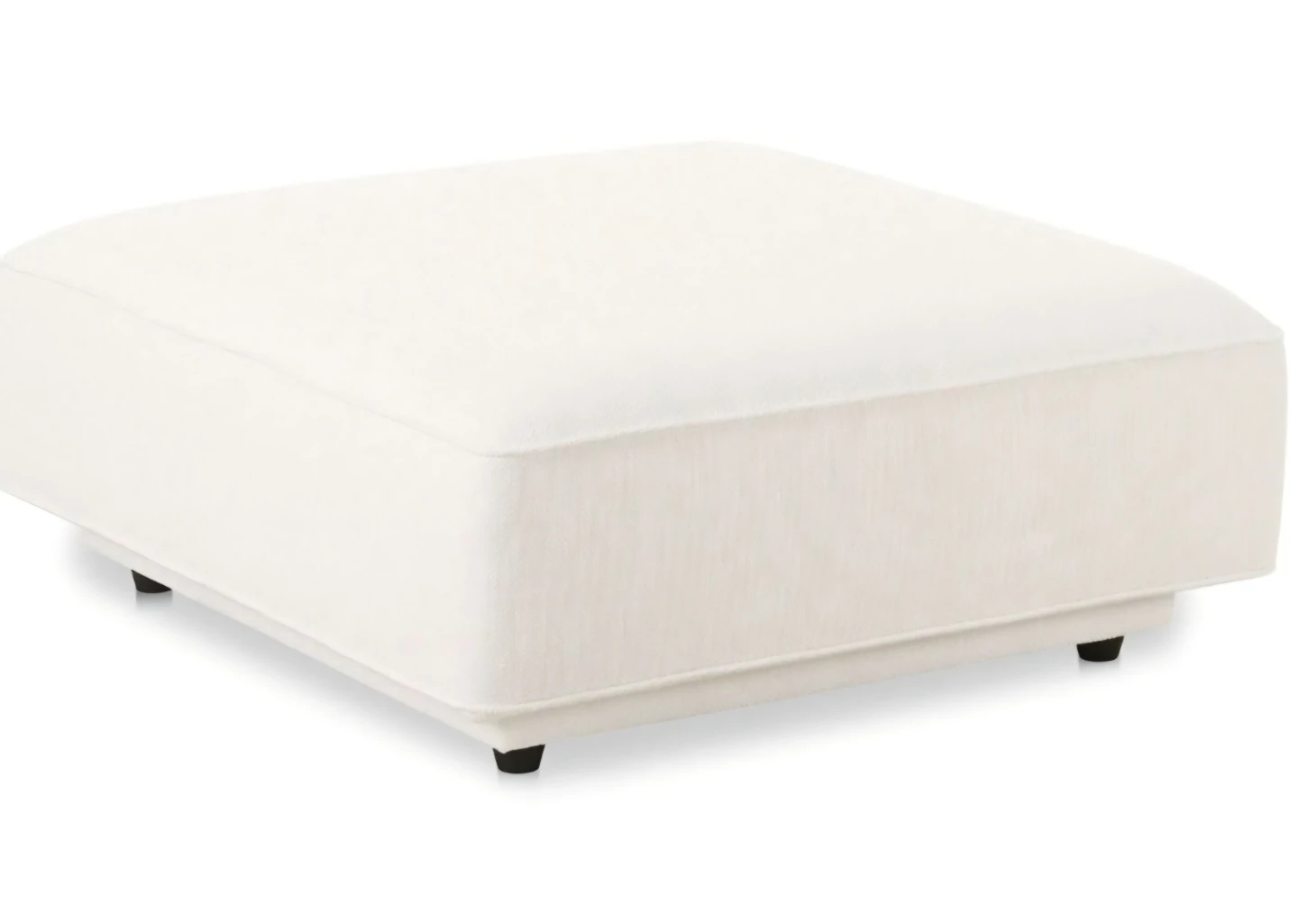 Cream Sectional Sofa Armchair with Ottoman - photo 3