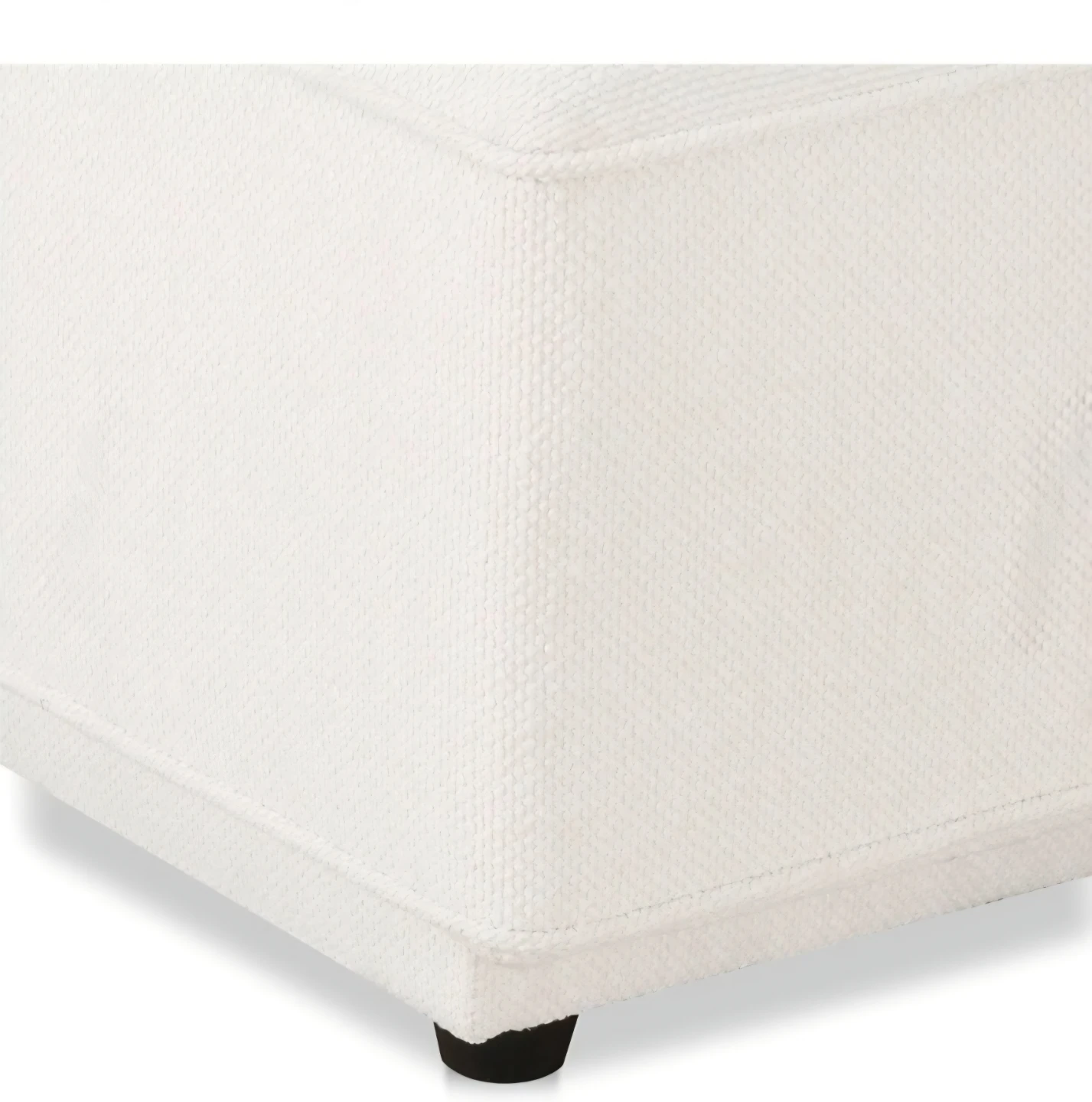 Cream Sectional Sofa Armchair with Ottoman - photo 5