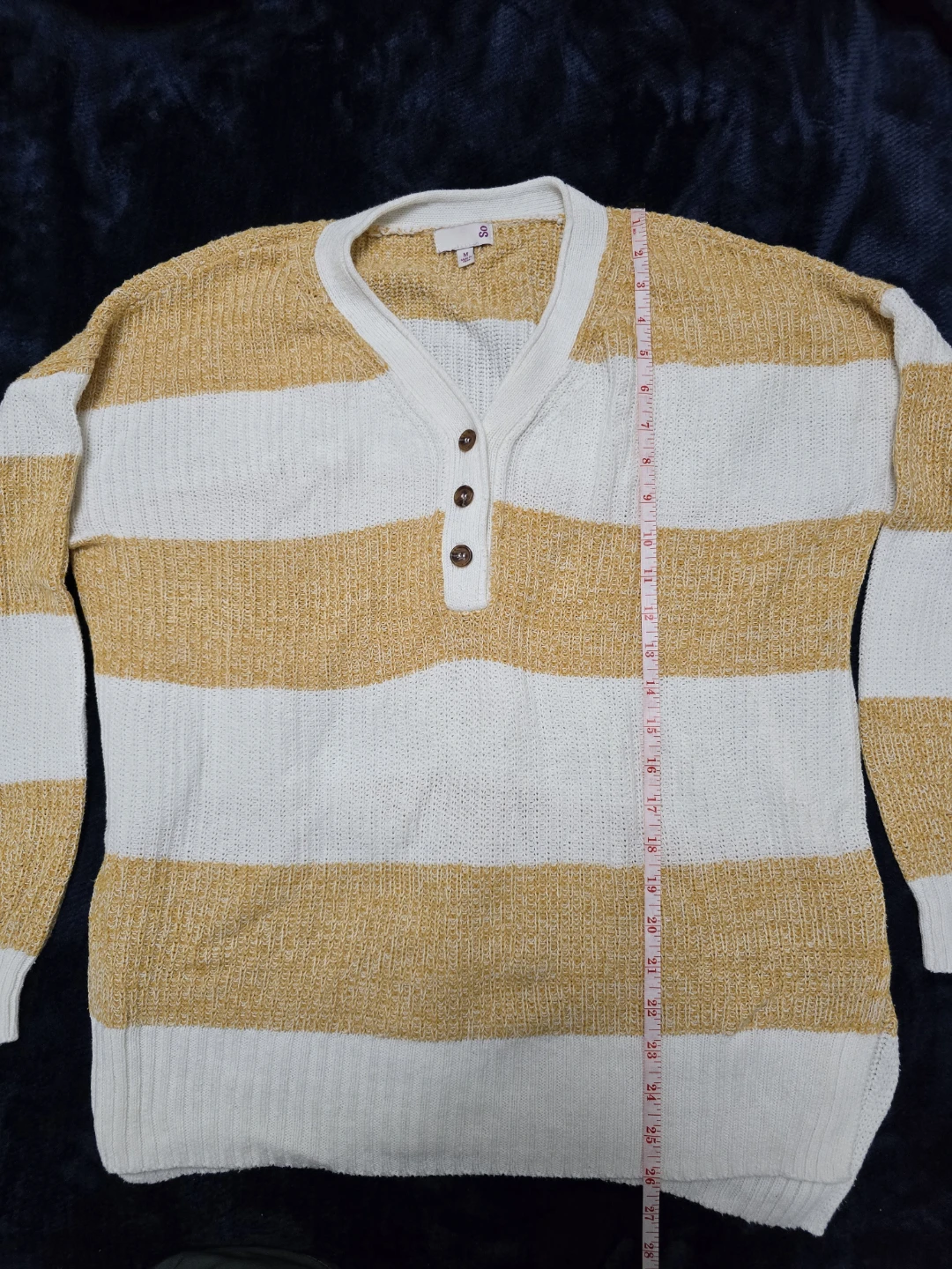 White and Yellow Knitted Sweater - photo 3