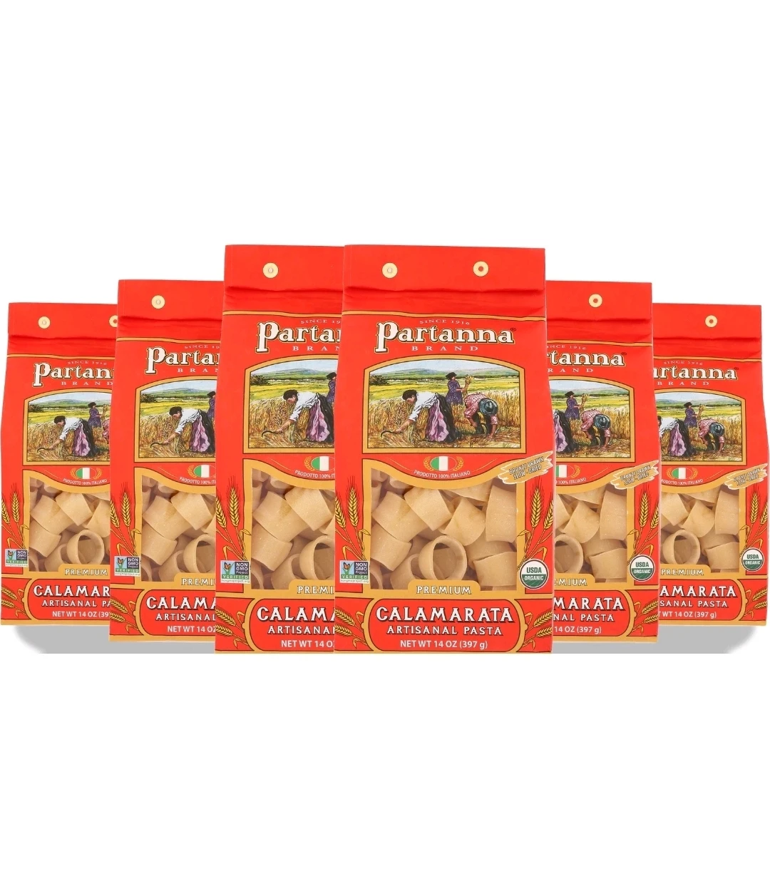 Artisanal Rigatonini Pasta Partanna 14 Oz 6 Pack