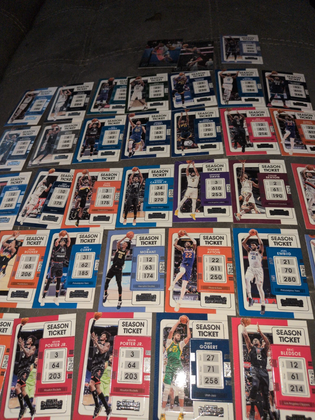 NBA Season Ticket Contenders Basketball Cards