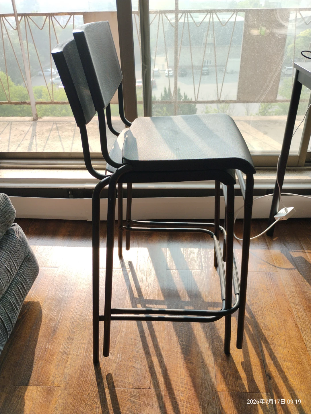 Black Bar Stools (Set of 2) - photo 2