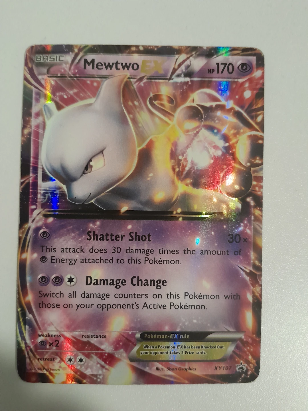 Mewtwo EX XY107 Promo Holo Foil