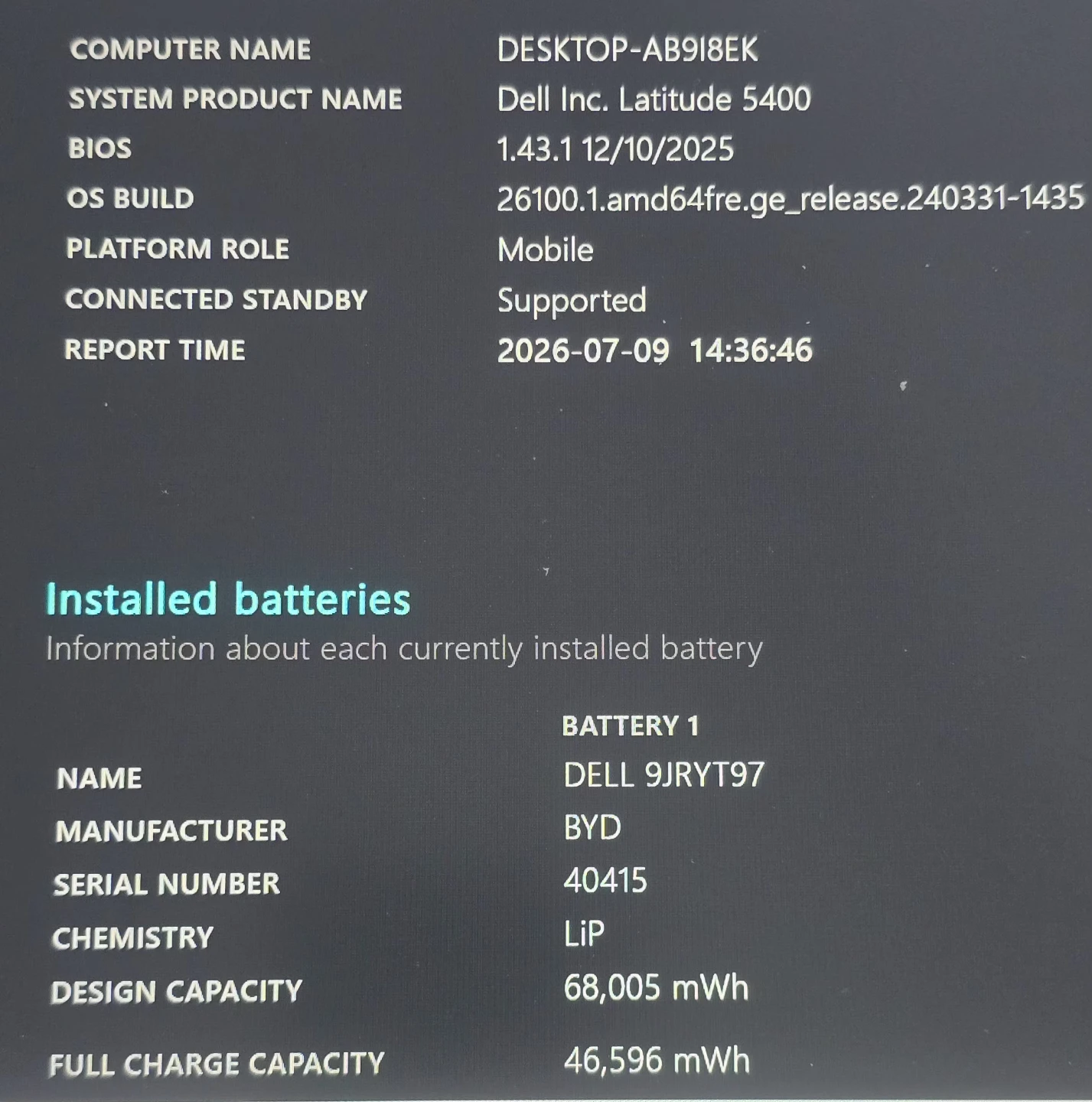Dell Latitude 5400 touchscreen laptop Win11 128Gb SSD 16Gb Ram - photo 5