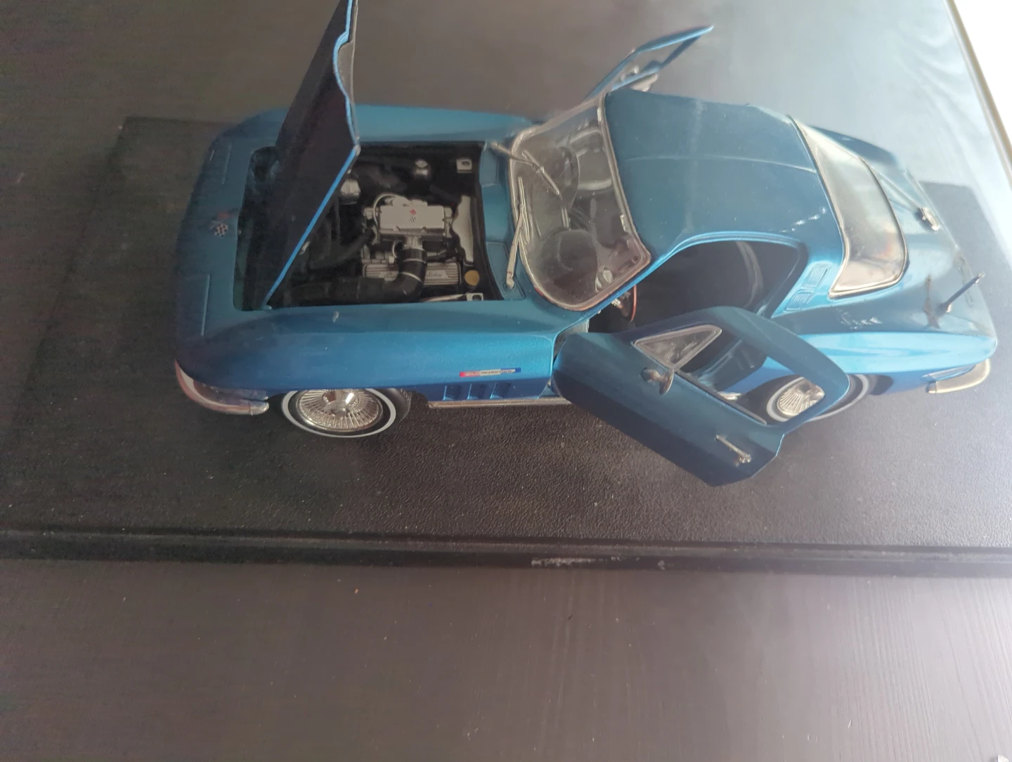 Blue Toy Corvette Model Car - photo 2