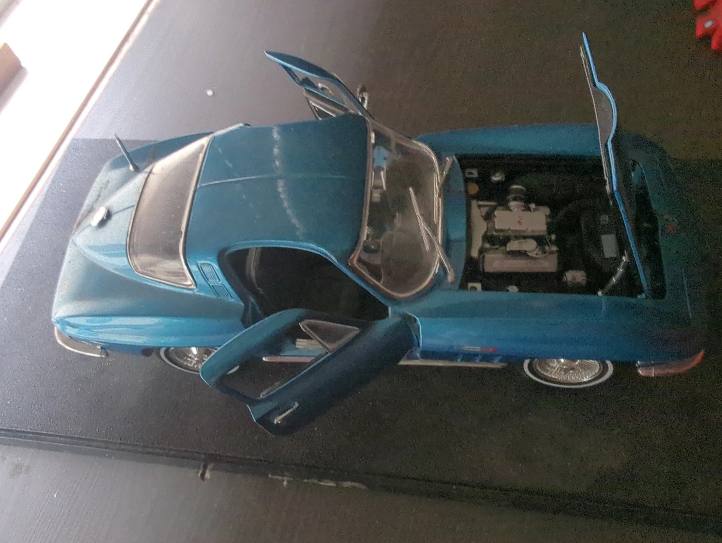 Blue Toy Corvette Model Car - photo 3