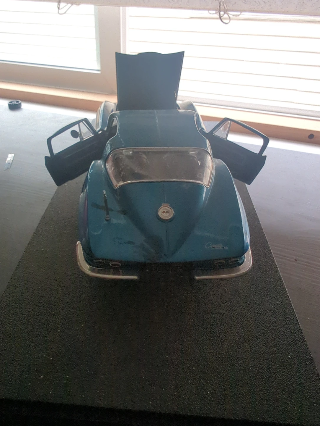 Blue Toy Corvette Model Car - photo 4