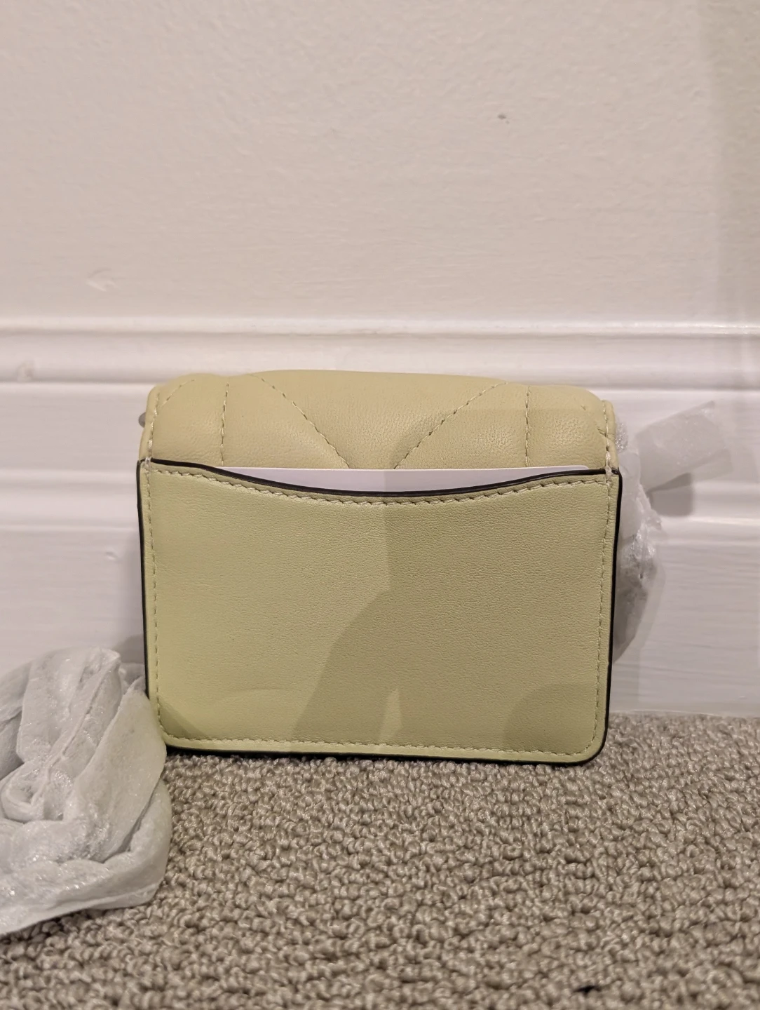 Coach Quilted Wallet - Pale Yellow - photo 2