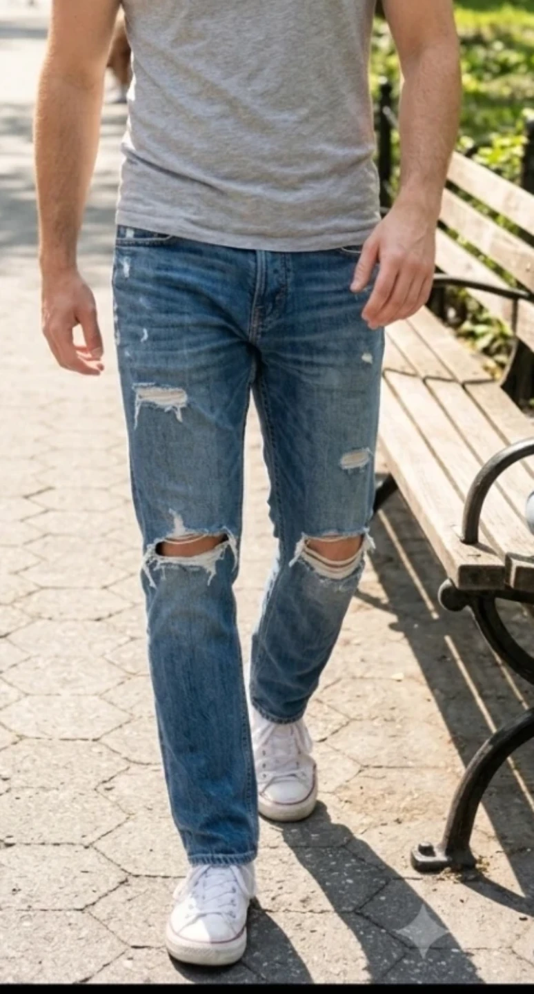 EUC Hollister Distressed Men's Jeans