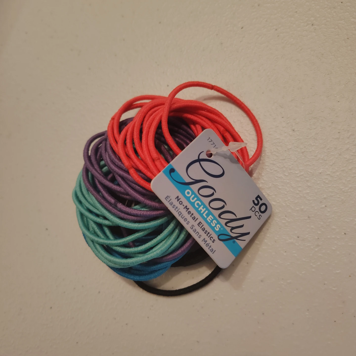 Goody Ouchless No-Metal Elastics Hair Ties - 50 pcs