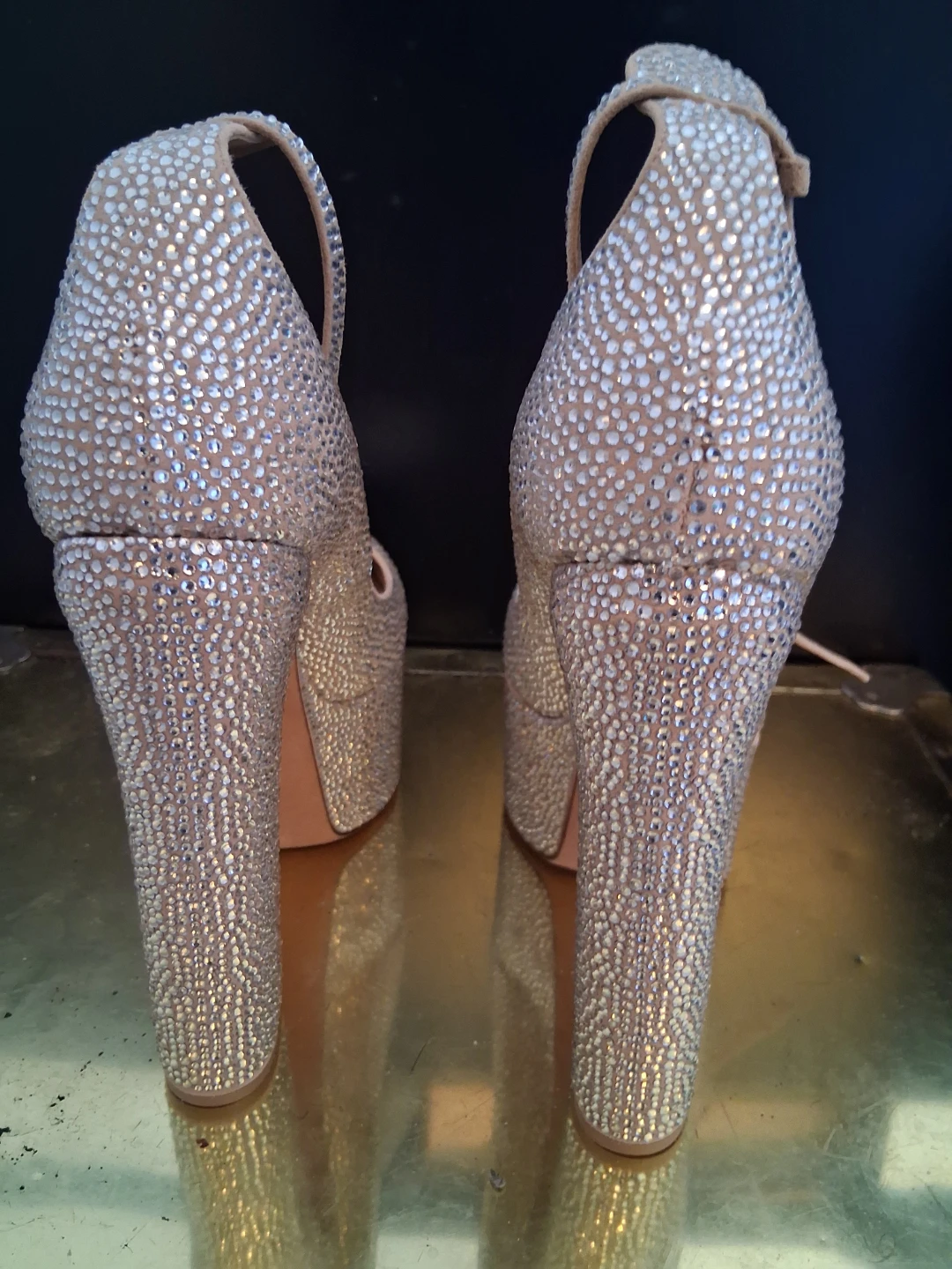 Valentino Garavani Crystal Platform Heels - photo 3