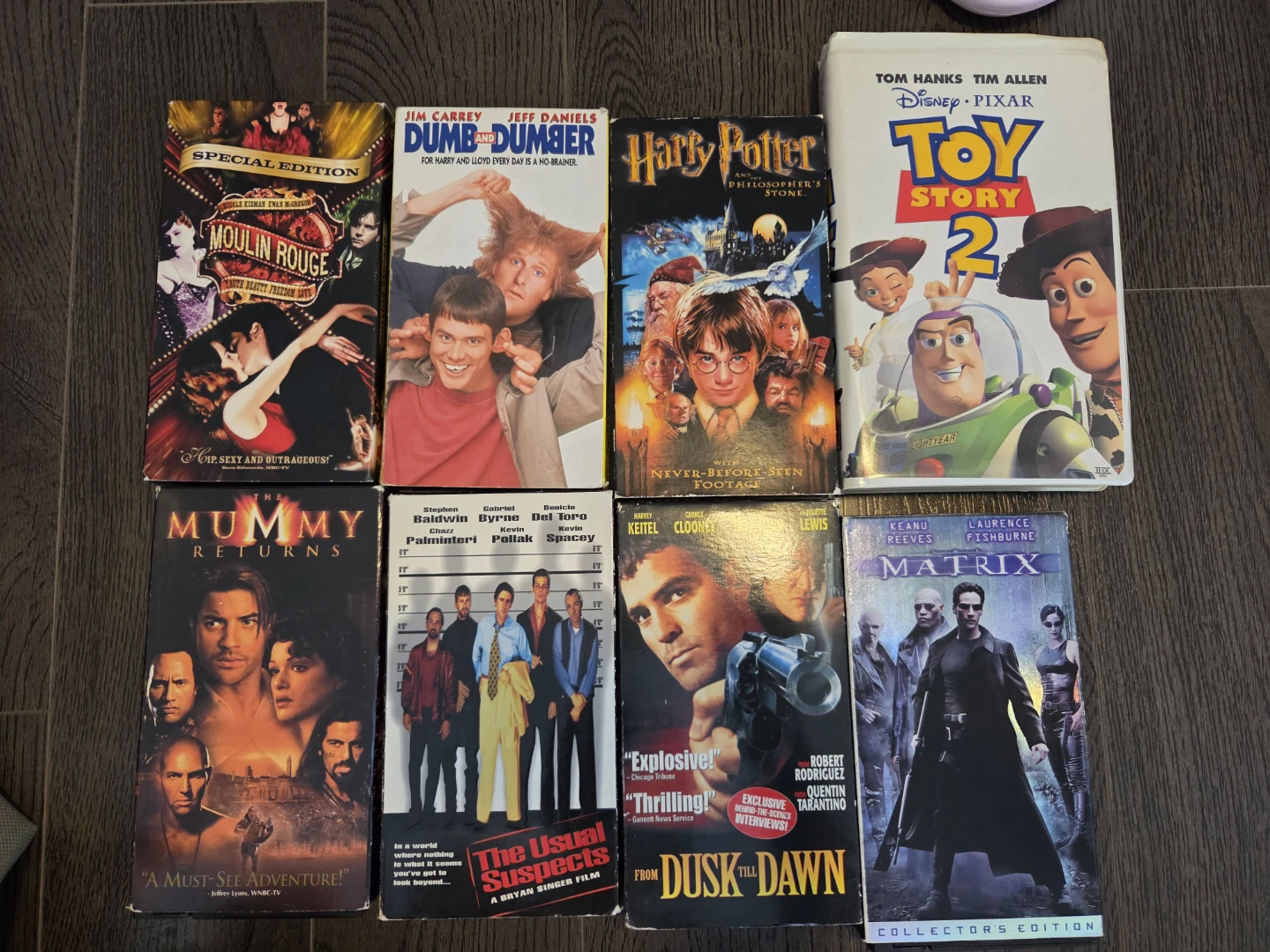 Assorted dvds and vhs